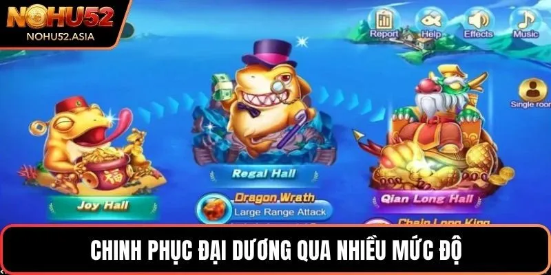 Chinh phục đại dương qua nhiều mức độ